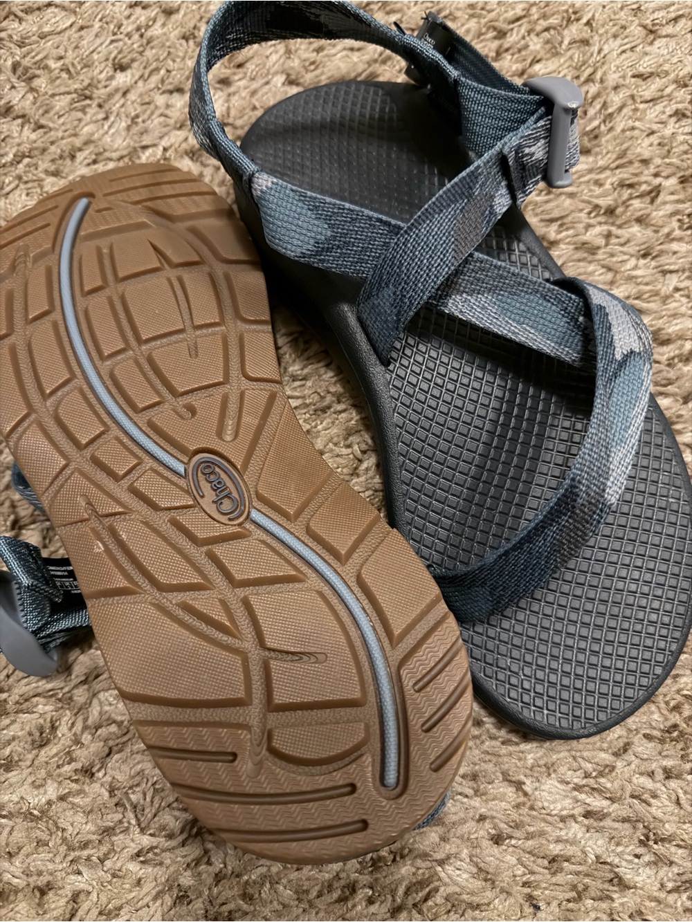Chaco Women's Z Cloud CamoBlue Sandals - Picture 2 of 4
